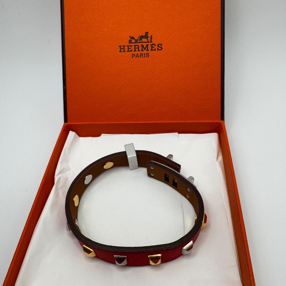 HERMES MINI DOG CLOUS CARRE BRACELET - Picture 4 of 5